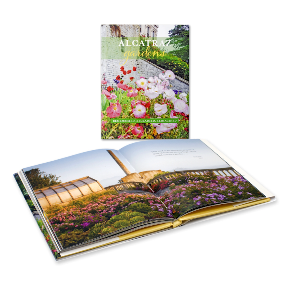 "Alcatraz Gardens" book, by the Golden Gate National Parks Conservancy.