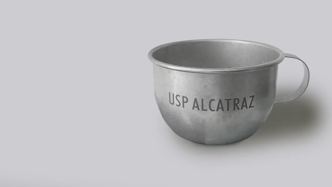 Video about Alcatraz replica inmate cup by Golden Gate National Parks Conservancy