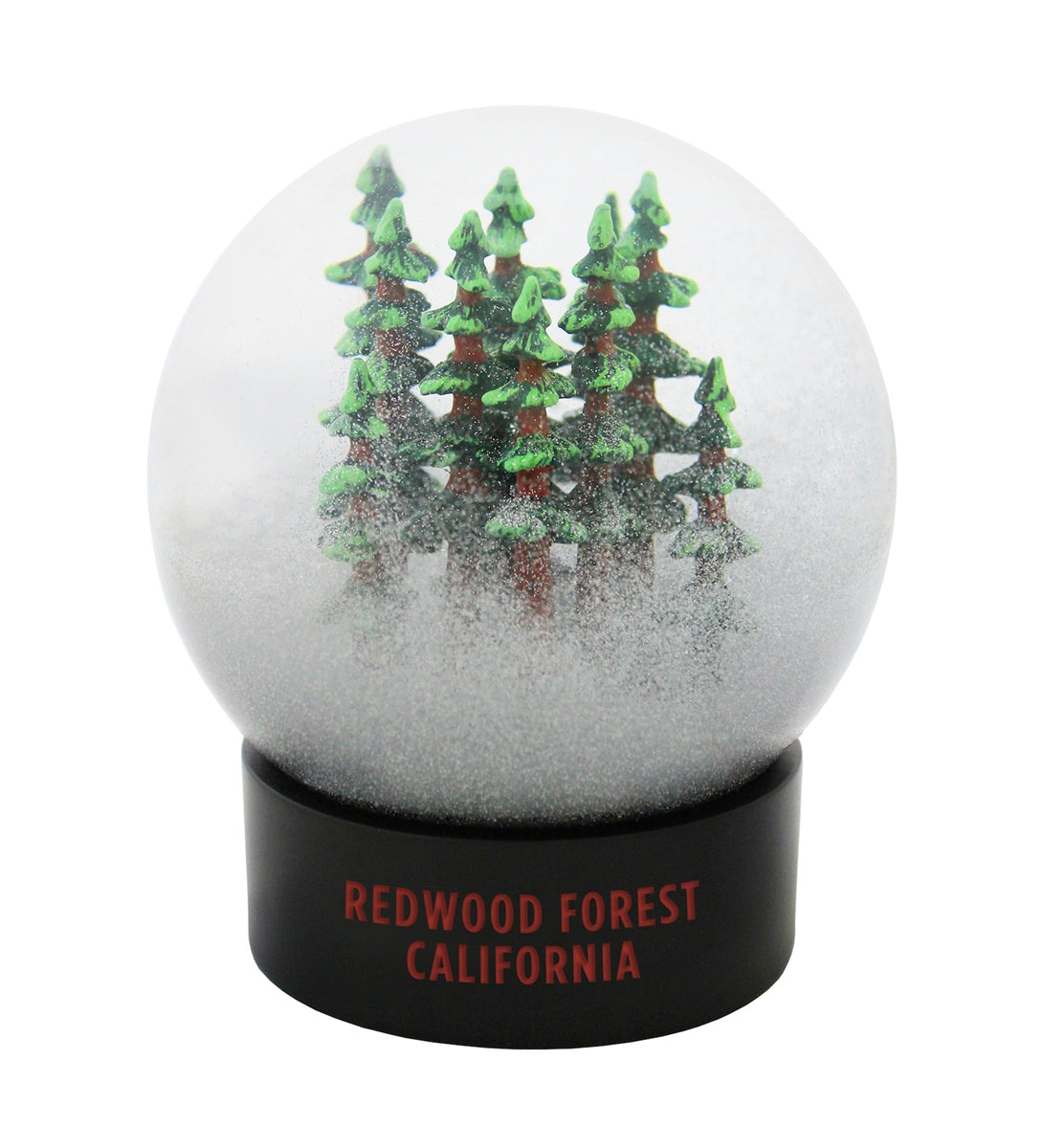 California Redwood Forest Fog Globe, designed and produced by the Golden Gate National Parks Conservancy.